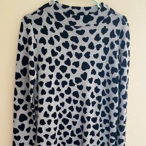 ⬇️LAST CHANCE⬇️ LOFT Polka Dot Gray Sweater BRAND NEW